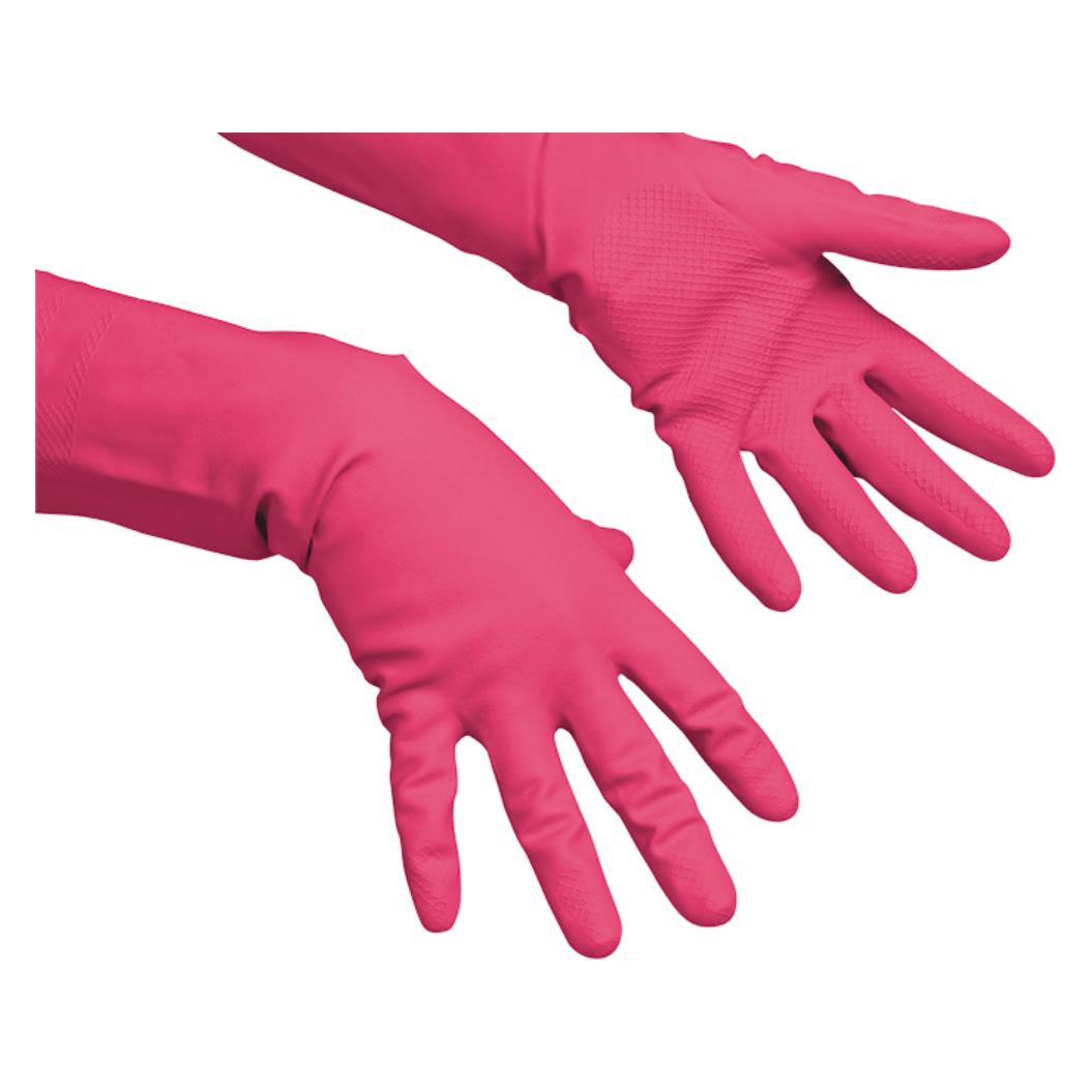 Vileda Multipurpose Handschuhe, Multipurpose - Der Feine, Gr. M, rot, 1 Paar (M) (174343)