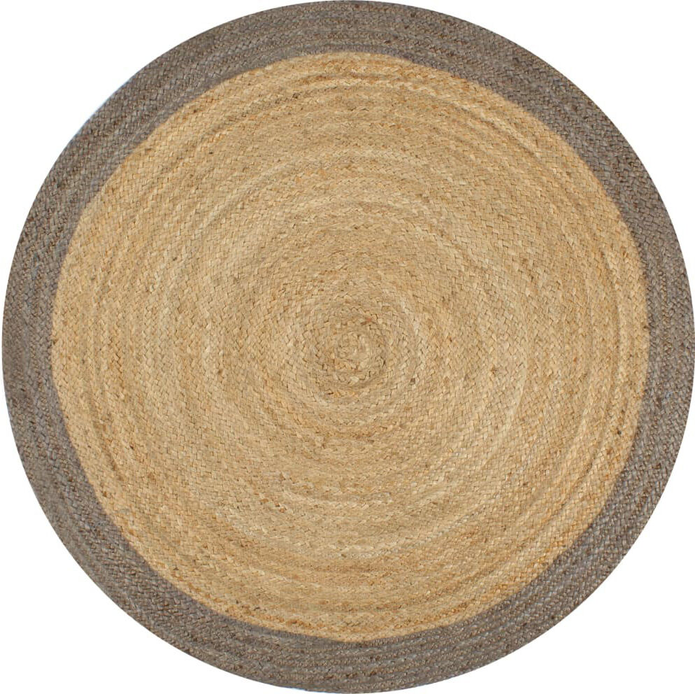 Fernleaf Charlotte Natural/Grey Rug Natural/Grey Round 150cm