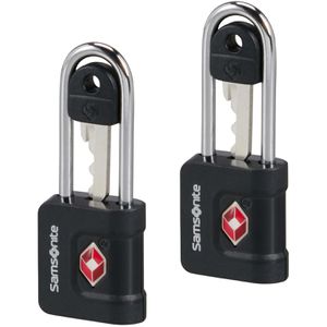 Samsonite Kofferschloss TA Revolution Key Lock, TSA, mit Schlüssel, schwarz, 2 Stück