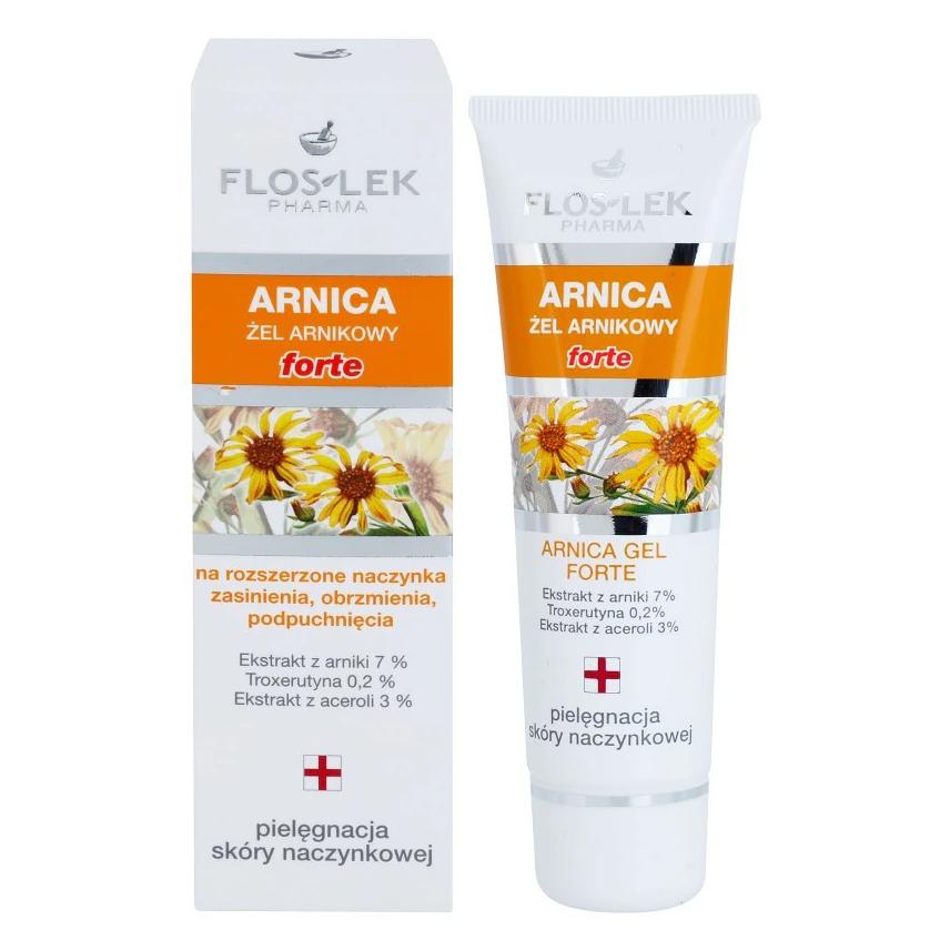 FlosLek Pharma Floslek - Arnica Gel Forte gel for dilated capillaries bruising and pneunce 50ml (50 ml, Gesichtsgel) (5905043004334)