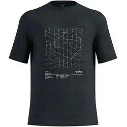 Odlo, Herren, Funktionsshirt, Merino Tencel Hyper Map (S), Schwarz