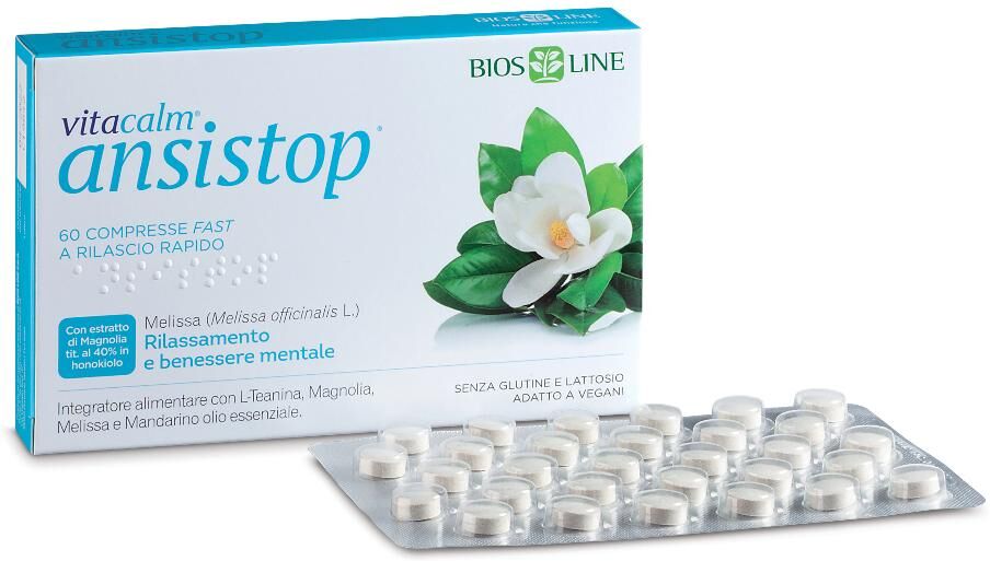 BIOS LINE SpA Bios Line, VitaCalm Ansistop, 60 Compresse