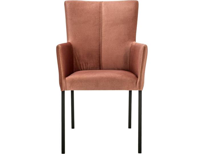 Armlehnstuhl Choice Peach, Schwarz Stoff, Metall - Möbel Konfigurator: Traummöbel individuell zusammenstellen