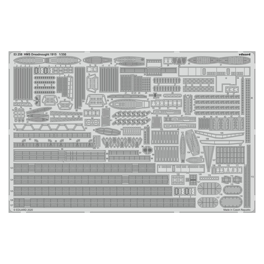 Eduard HMS Dreadnought 1915 for Trumpeter (53258)