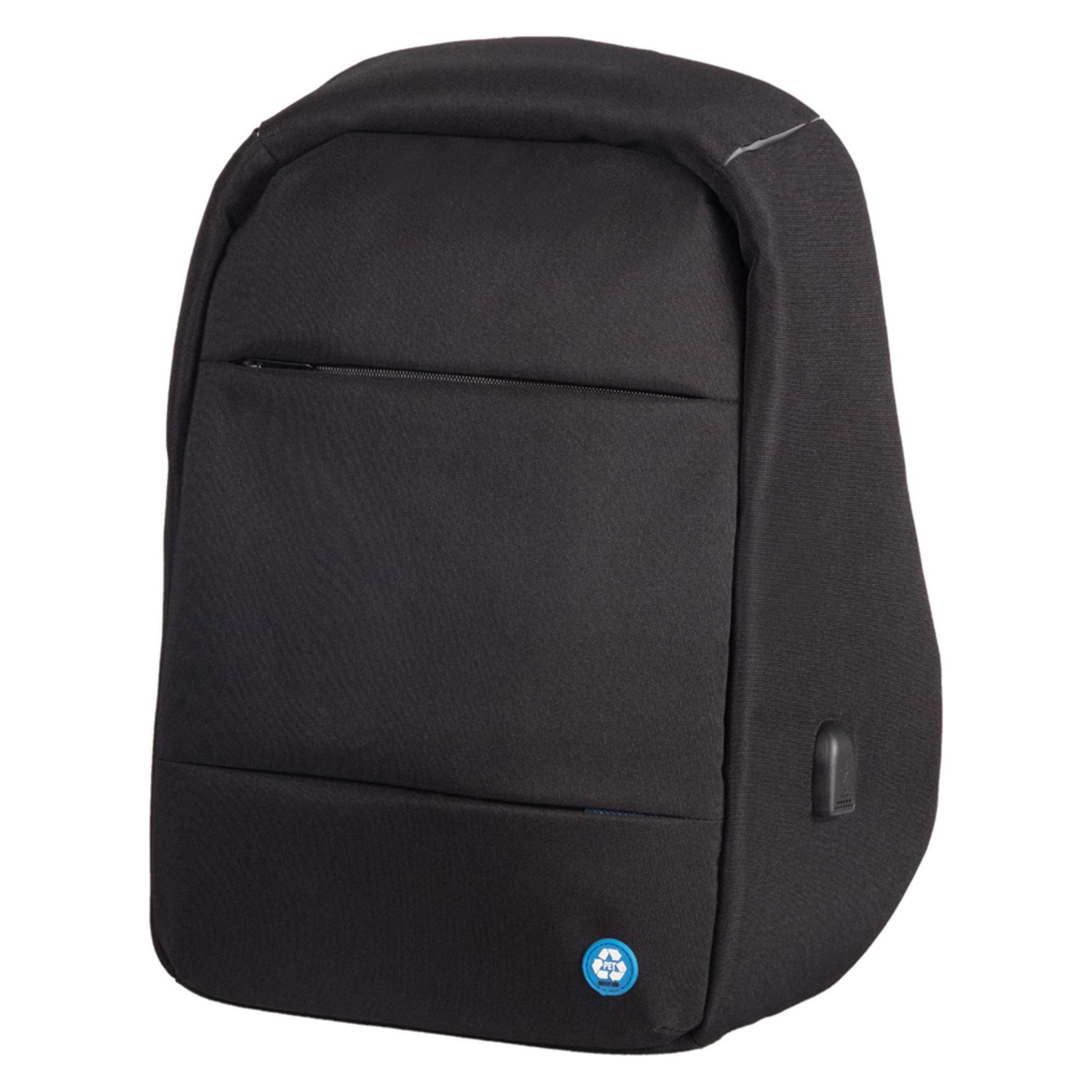 Lightpak Laptop-Rucksack RPET Kunstfaser schwarz (27 l) (46200)