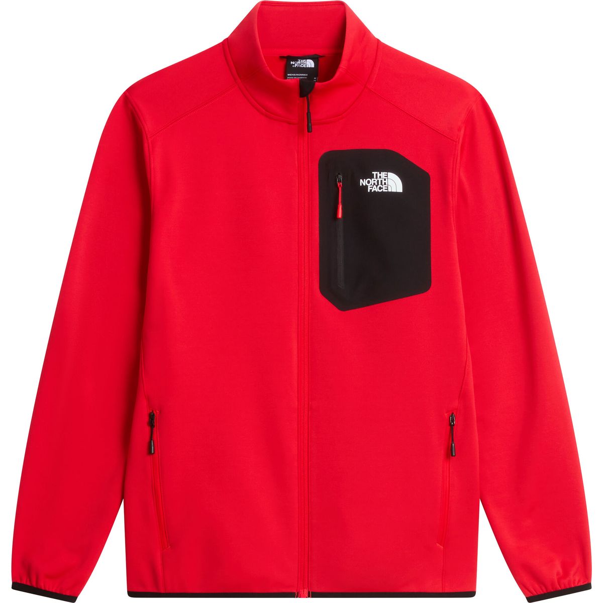 The North Face Mens Crest Full Zip Jacket elevation red/tnf black (GVO) XXL NF0A897CGVO-XXL
