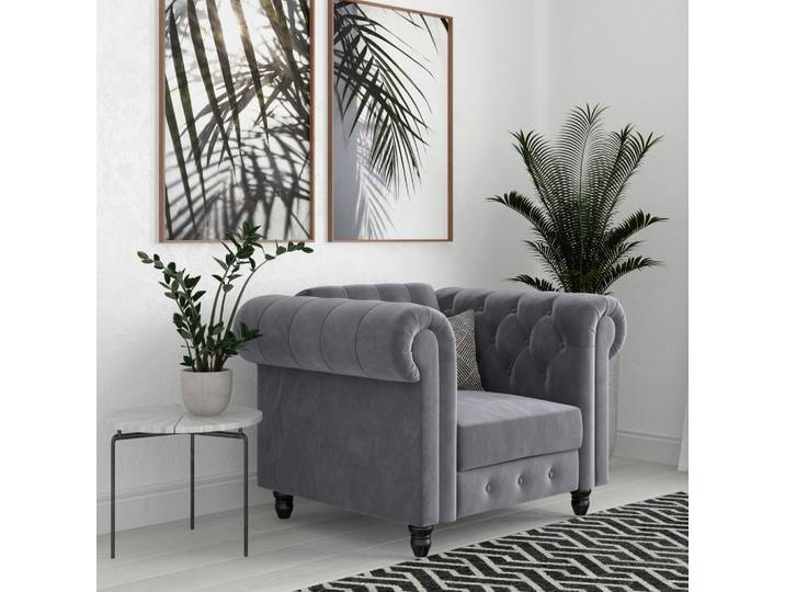 Livetastic Sessel Firenze, Anthrazit, Holz, Uni, 111x83x87 cm, Relaxfunktion, gepolsterte Armlehnen, Wohnzimmer, Sessel, Sonstige Sessel