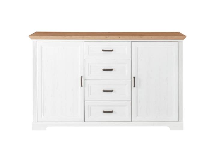 Landscape Sideboard, Pinien, Eiche Artisan, 4 Fächer, 4 Schublade(n) Schubladen, 165x102x41 cm, Typenauswahl, Beimöbel erhältlich, stehend, in verschiedenen Größen erhältlich, Wohnzimmer, Kommoden & Sideboards, Sideboards