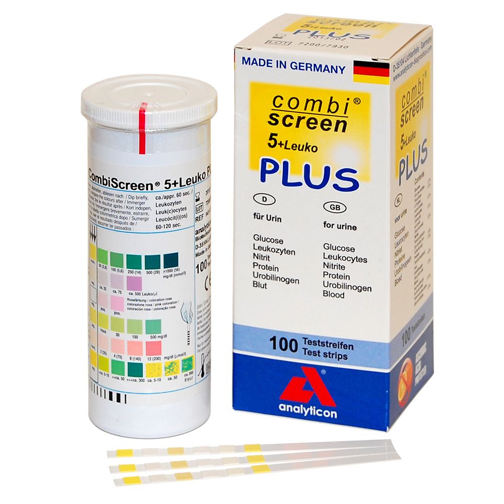 Combiscreen 5+Leuko Plus Teststreifen 100 St