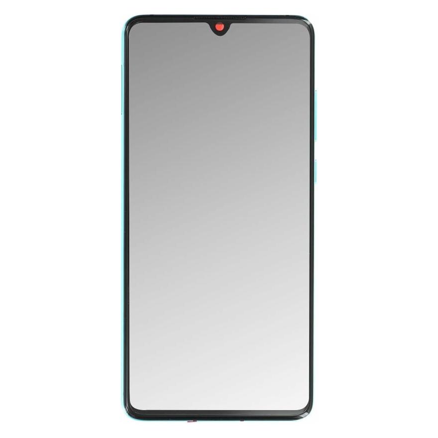 Huawei Display-Einheit + Rahmen + Akku P30 (Neue Version) aurora blue 02354HRH (02354HRH, 02354HNJ)