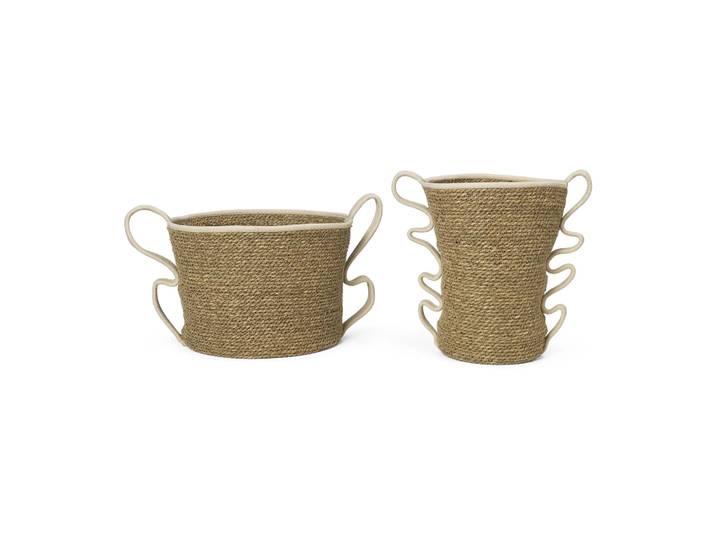 Ferm Living Panier de rangement Verso 2 pièces Off-white
