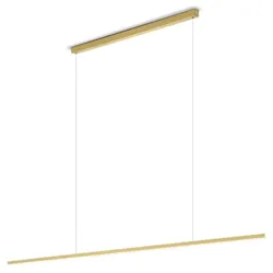 Helestra LED-Pendelleuchte Loopy Alu, Eisen, Stahl & Metall Gold