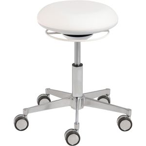 Mayer Fitness-Hocker 1353 01 30582, Kunstleder, polarweiß