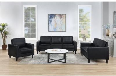 Coaster Ruth Upholstered Track Arm Sofa Set