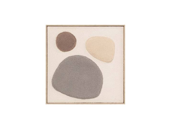 Handgemaltes, gerahmtes Bild „Fluffy Islands II“ 60 x 60 cm Multicolor Crea Collection
