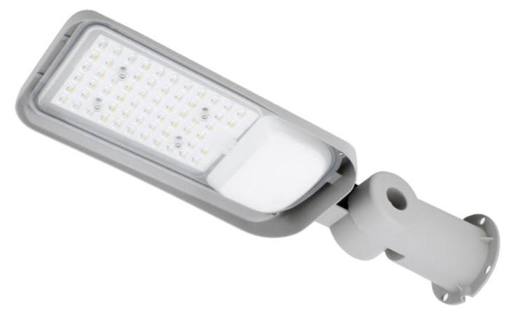 Bemko LED-straatlamp JAZMIN, 50W, 4000K, 6750 lumen, IP65, lichtgrijs
