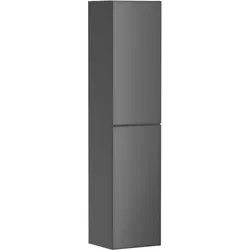 hansgrohe Xevolos E Hochschrank, Türanschlag links, 400x360x1760mm, 54220770, Farbe: Korpus Schiefergrau Matt, Front Schiefergrau Metallic