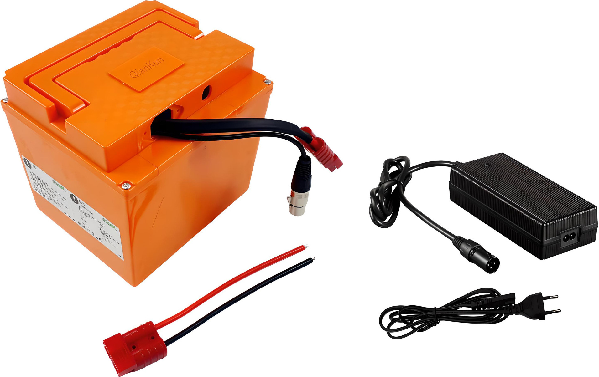 72V 20AH Li-ion Pedelec e bike e-bike Akku Umbausatz Plastikgehäuse QK6 Akkupack Scooter Boot Roller