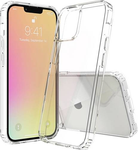 JT Berlin Pankow Clear Backcover Apple iPhone 13 Transparent Stoßfest, Induktives Laden