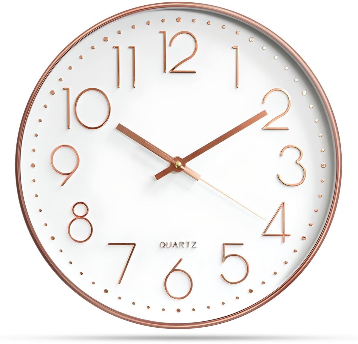 Omgoods Moderne Wandklok 25cm - Stille Decoratieve Klok voor Thuis en Kantoor
