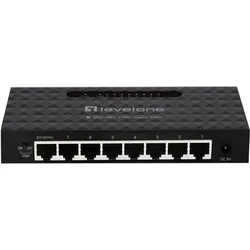 LevelOne Switch 8x GE GEU-0821 (8 Ports), Netzwerk Switch, Schwarz