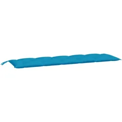 vidaXL Gartenbank-Auflage Hellblau 180x50x7 cm Oxford-Gewebe