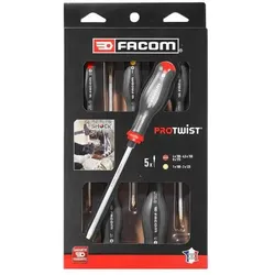 Facom, Schraubenzieher, ATWCK.J5PB Protwist Schraubendreher-Set 6-seitig 5-teilig