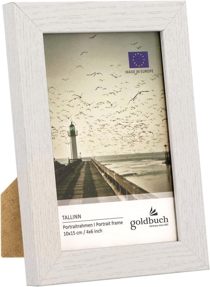 Houten Fotolijst 10x15 cm - Stijlvolle Portretlijst met Standaard en Wandhouder