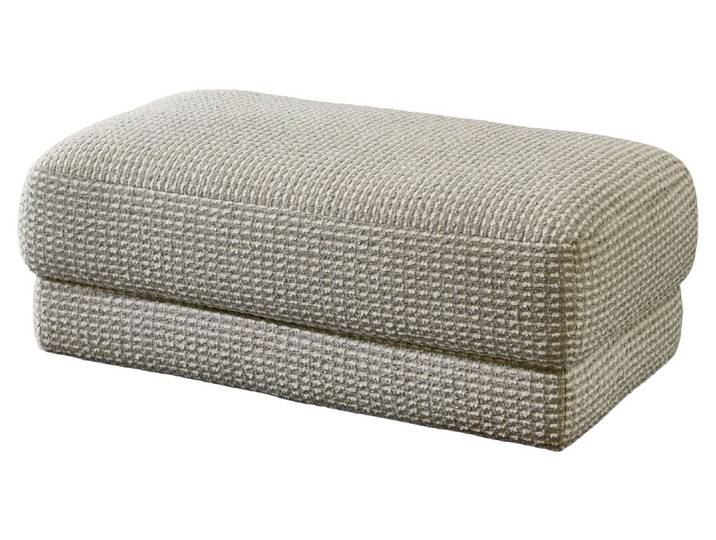 XXL Hocker HAMBURG, silber, Stoff