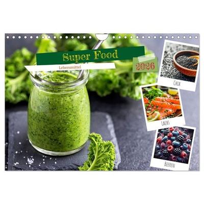 Super Food - Lebensmittel (Wandkalender 2026 DIN A4 quer), CALVENDO Monatskalender