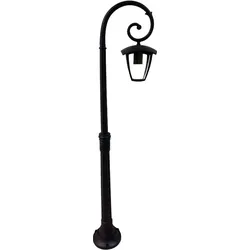 Garten Laterne Außen Weg Beleuchtung IP44 ALU Terrassen Stand Steh Lampe schwarz V-TAC 7060