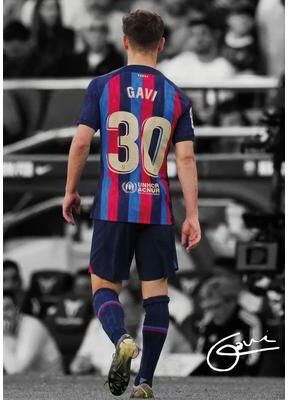 Uplifted Finds Famous Soccer Player Sports Poster   Football Athlete Highlight Moment Canvas Art 13 30 X 42 Cm Unframed