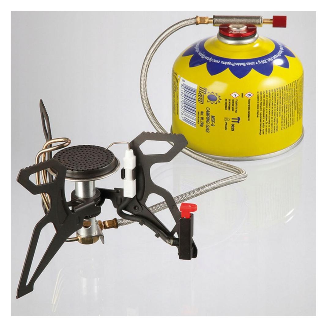 Meva Touristenkocher mit Gasheizung und Piezozünder SPIDER PRO 3kW (1713860031)