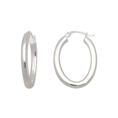 Paar Creolen FIRETTI "Schmuck Geschenk Silber 925 Ohrschmuck glänzend", silber (silberfarben), Ohrringe, Damen, Silber 925 (Sterlingsilber)