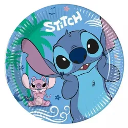 Stitch: Pappteller - 20 cm, 8 Stück