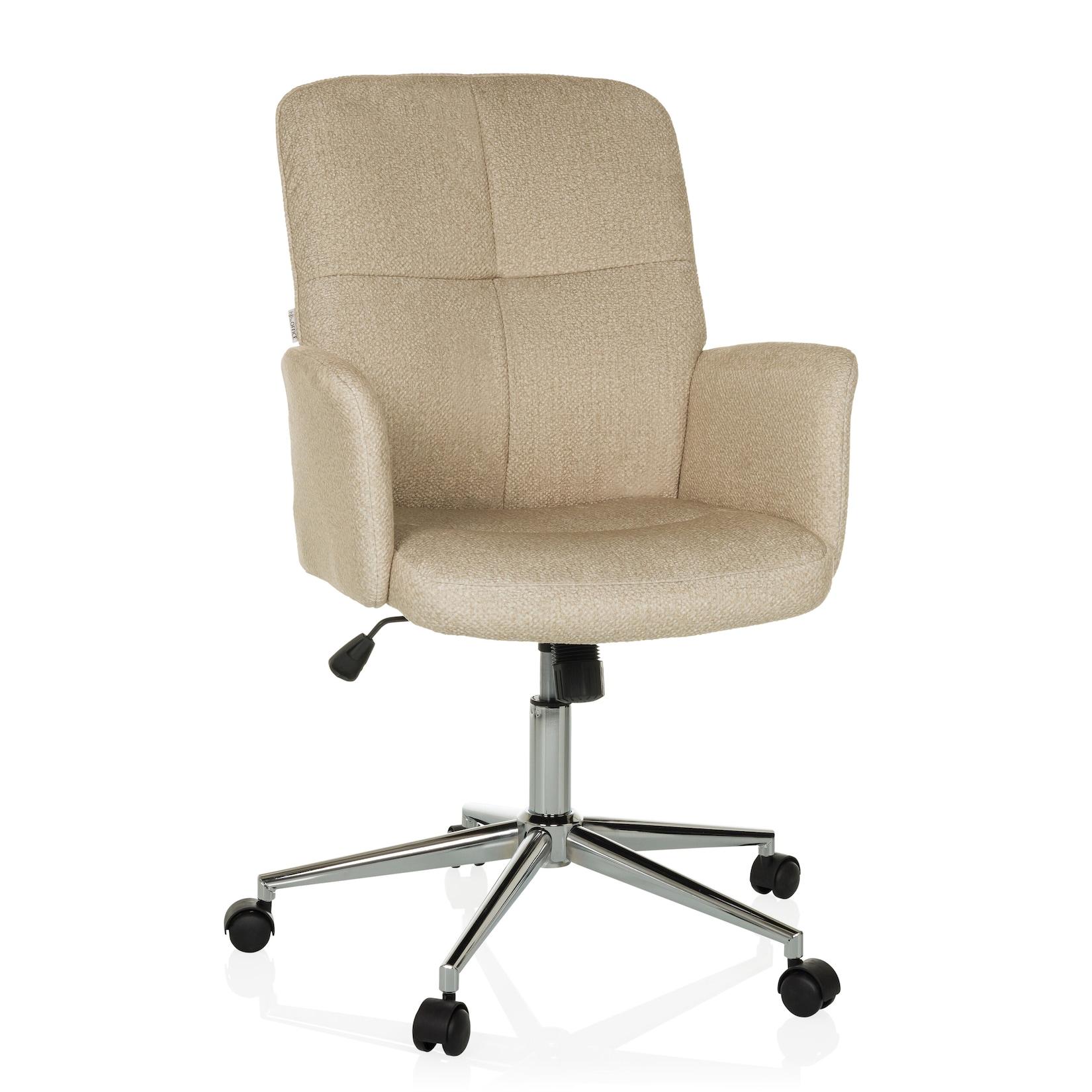 hjh OFFICE Home Office Bürostuhl SOLAO 400 Stoff mit Armlehnen