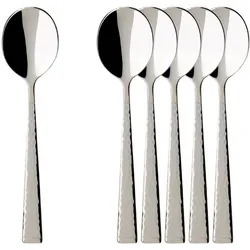 Villeroy & Boch Multipack Blacksmith Espressolöffel - 6 Stück, Besteck, Silber