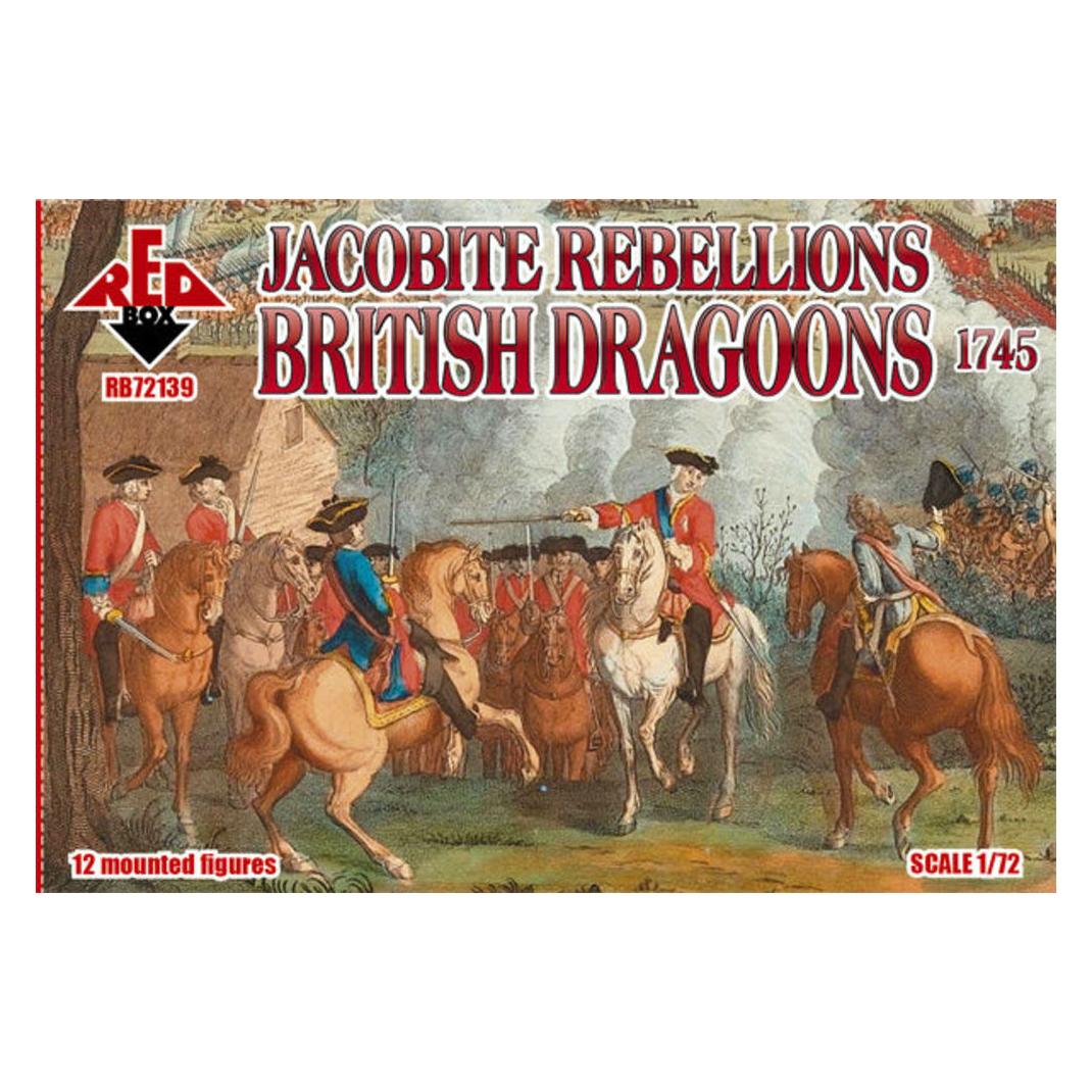 Red Box Jacobite Rebellion. British dragoons 1745 (RB72139)