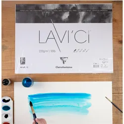 Clairefontaine, Bastelpapier, LAVI'Ci Rolle 2x10m 220g - Elfenbein