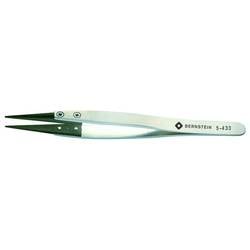 BERNSTEIN Tools for Electronics 5-433 Präzisionspinzette Stumpf, schmal 125 mm