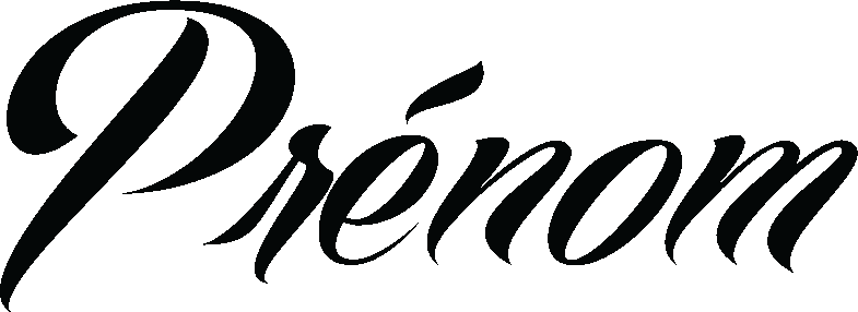 Ambiance-sticker Sticker Prénom Personnalisé Calligraphie mode