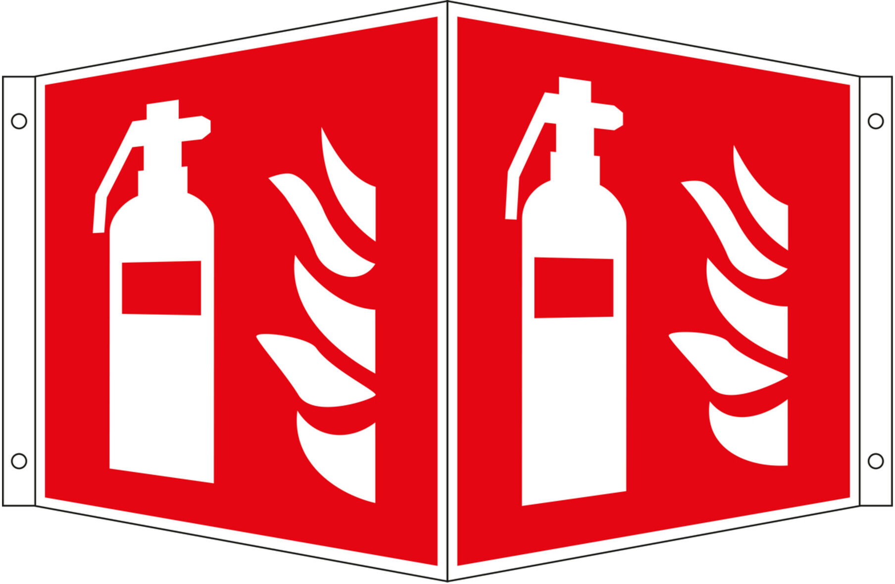 Eichner Brandschutz-Winkelschild Feuerlöscher 20 x 20 cm (9225-13725-020)