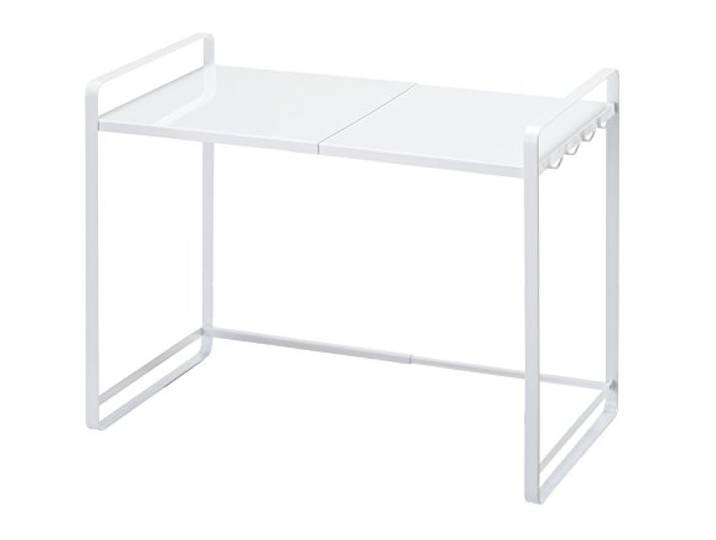 YAMAZAKI 3130 Tower Extendable Rack\, White\, Steel\, 47.575 x 35 x 50 cm