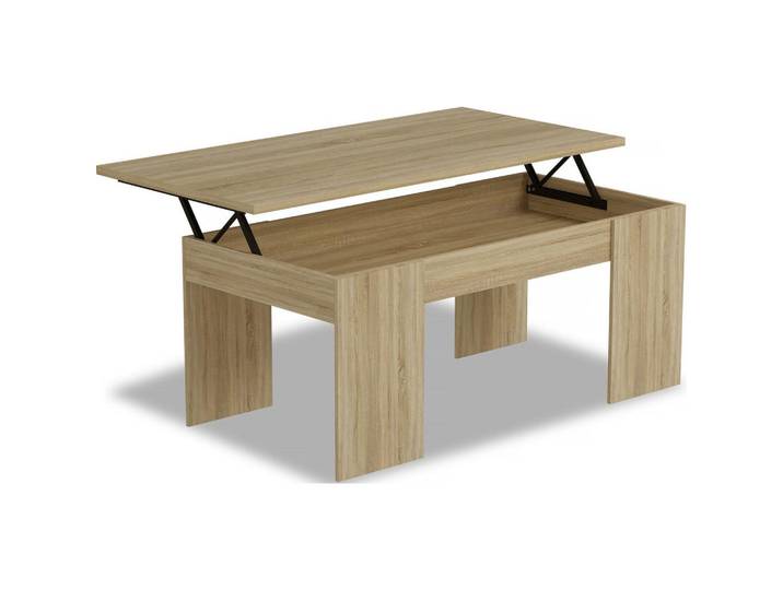 Habitat Garten Couchtisch diana Eiche, Braun, 50x43x102 cm, Wohnzimmer, Wohnzimmertische, Couchtische