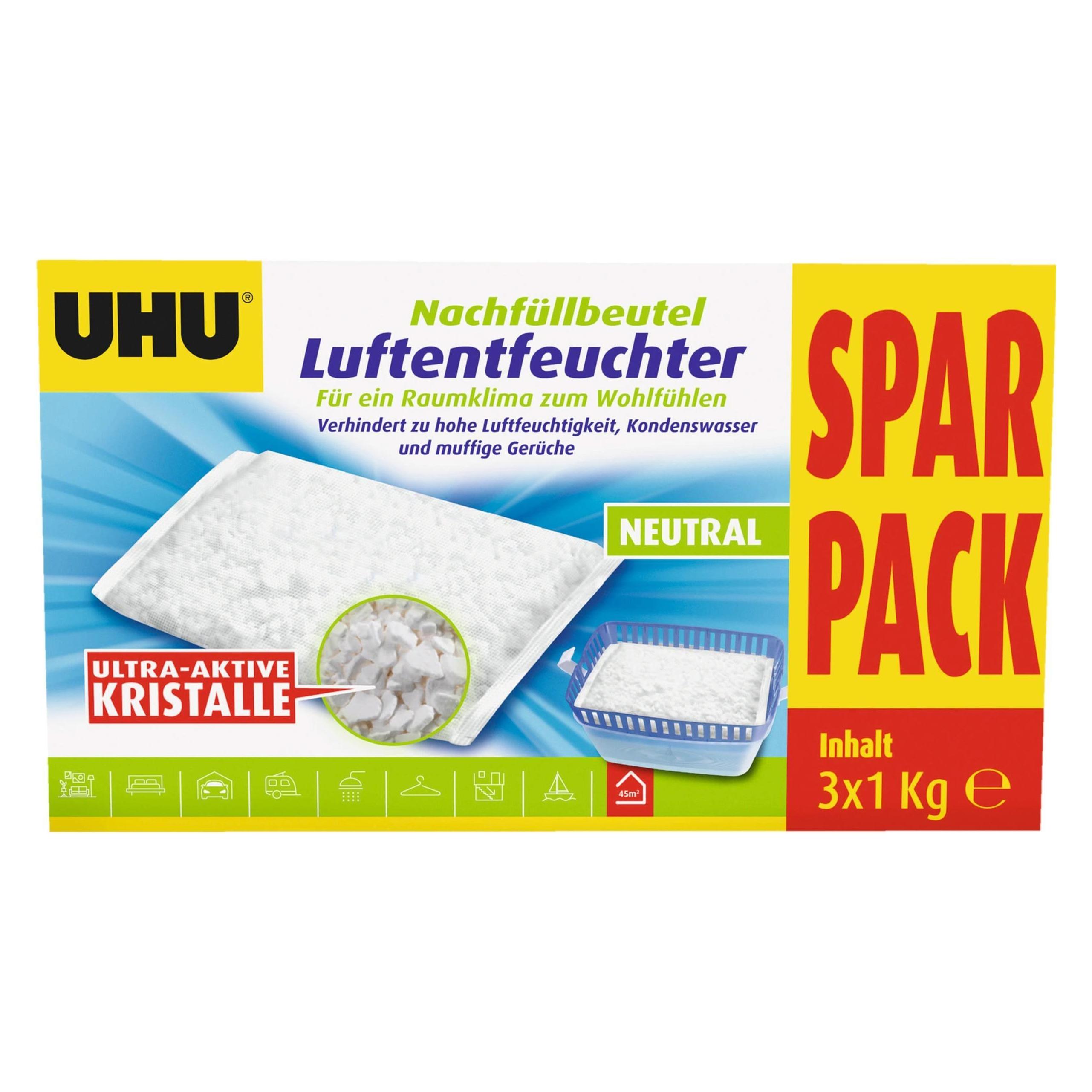 UHU Luftentfeuchter Nachfüllbeutel (3x) (47040 47042)