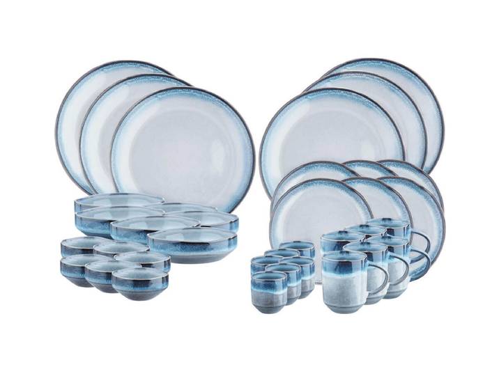 Björn Genesis Full Service Geschirr Set 36 tlg. Blau