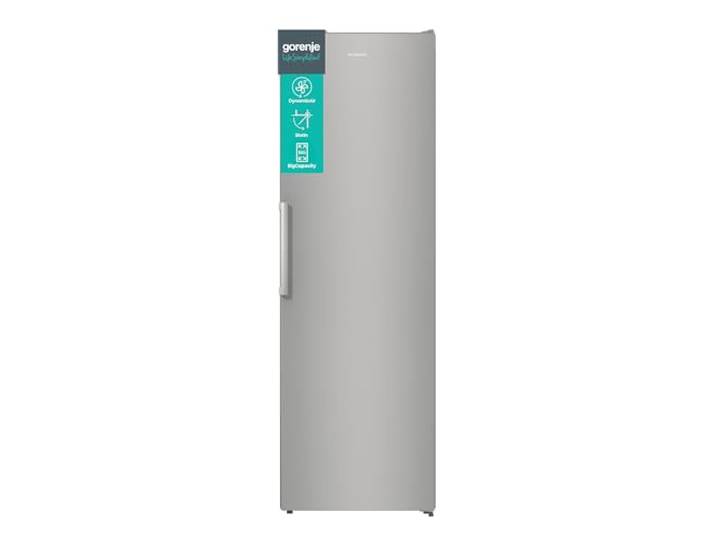 Gorenje R619EES5 Kühlschrank, Kühlteil 398 Liter, 185cm Höhe, Umluft-Kühlsystem, Schnellkühlfunktion,Easy-open Griff, Inverter-Kompressor, BxHxT: 59,5 × 185 × 66,3 cm, Silber