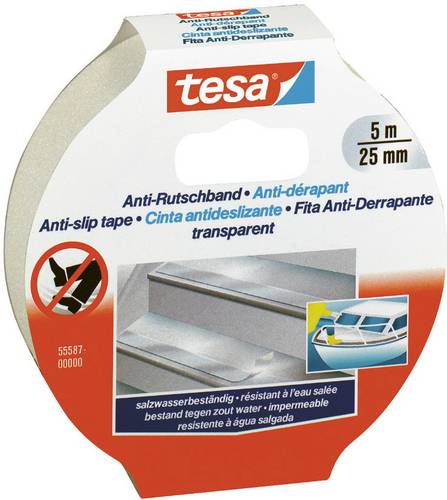 tesa 55587-00000-11 Anti-Rutschband Transparent (L x B) 5 m x 25 mm 1 St.