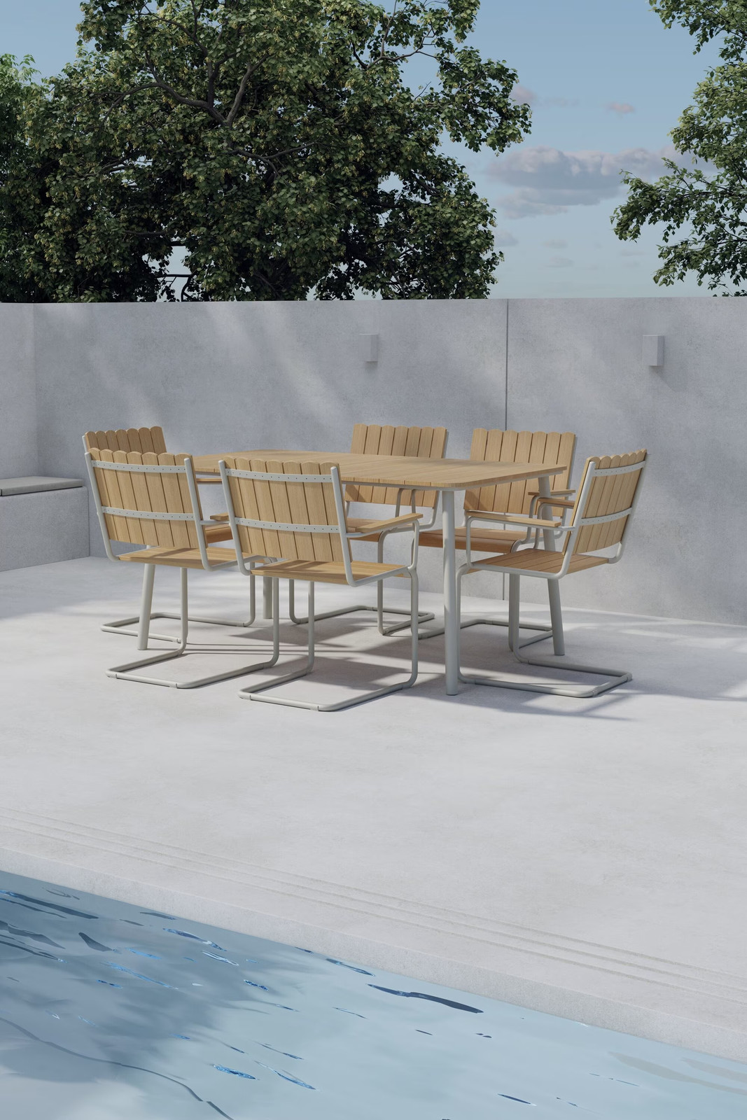 Nohr Outdoor Diningset Shayvonne - Beige/Naturel