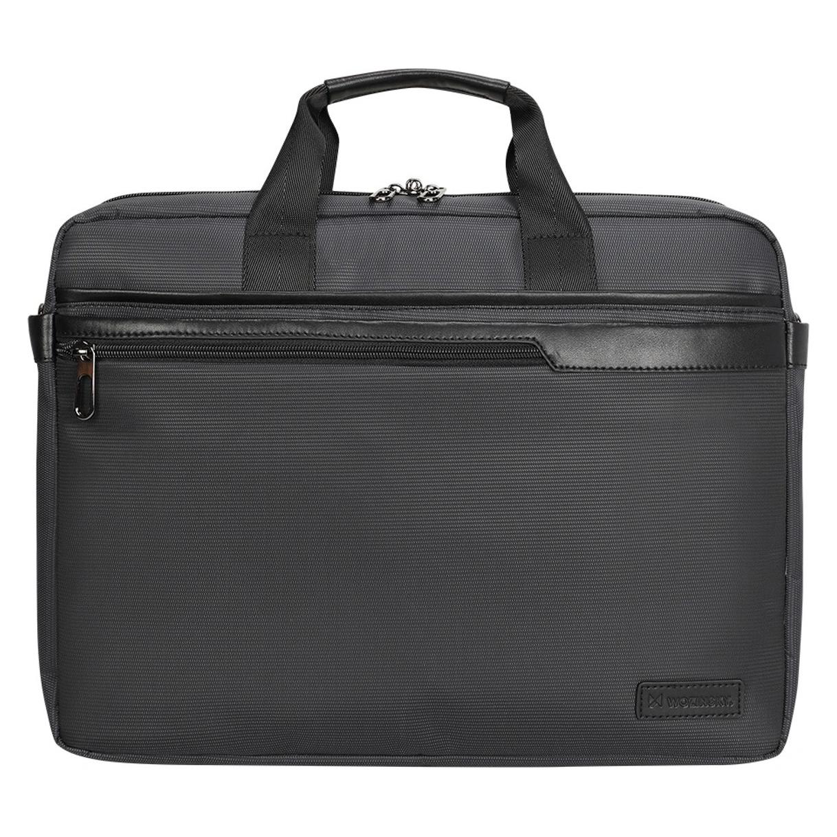 Wozinsky WET-15 15,6"-Laptoptasche mit Tragegriff und verstellbarem Schultergurt - Schwarz (15.60", Universal) (1409315874)